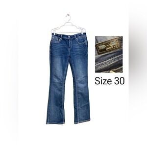 Grace in LA Women’s Jeans 👖 Size 30 • 33” Inseam • Embellished Pockets